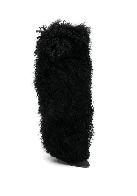 Stivali in shearling in nero Paris texas - donna PARIS TEXAS | PX1072XMNFRBLK